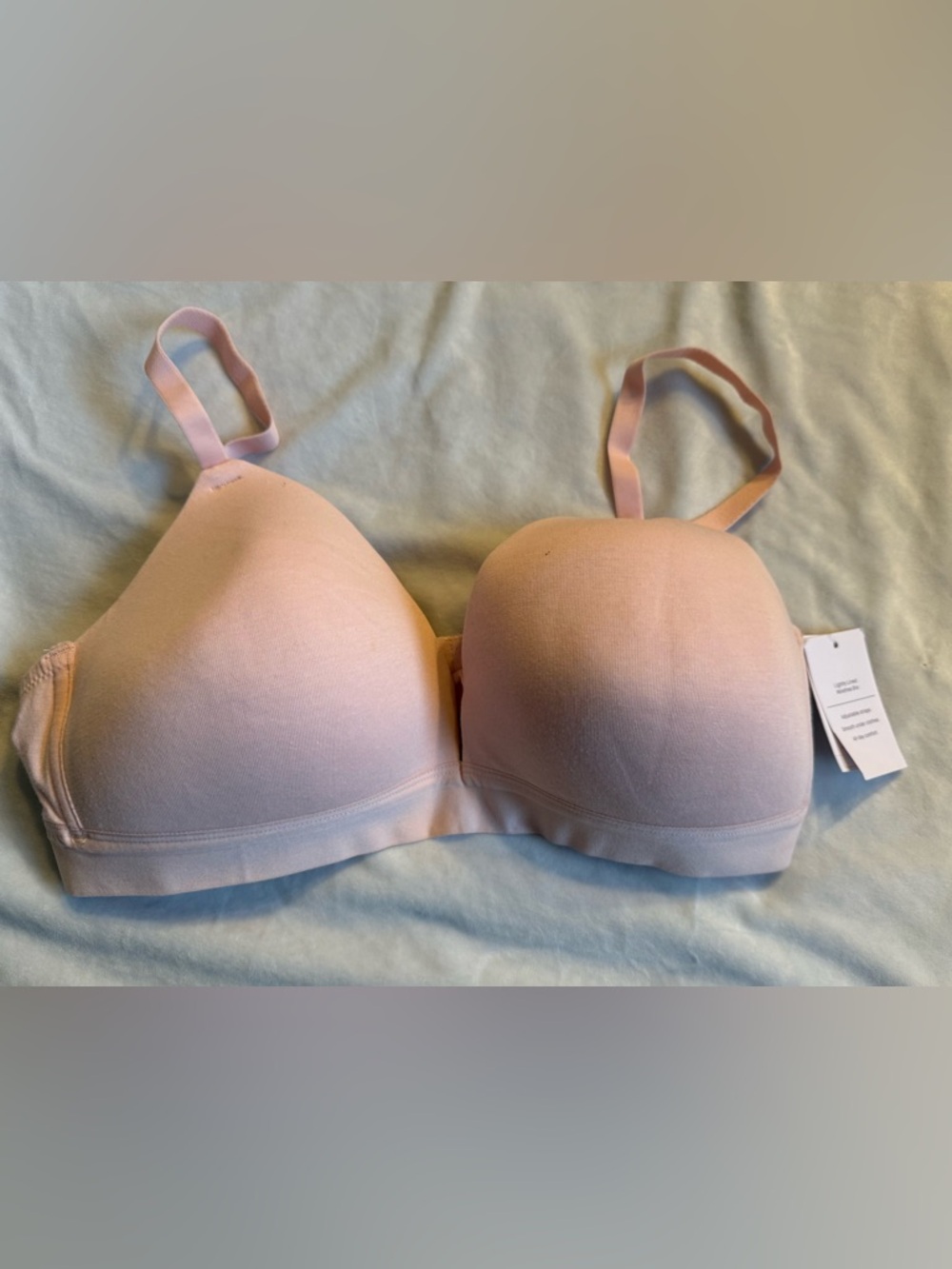 38B Auden Wire-Free Lightly Lined T-Shirt Bra Women’s Pink Everyday Support
